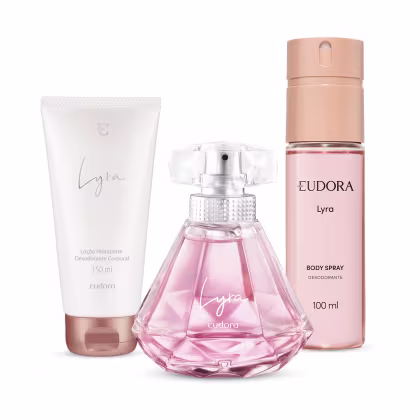 Imagem do produto Combo Lyra: Desodorante Colônia 75ml + Body Spray 100ml + Loção Corporal 150ml