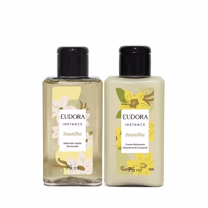Imagem do produto Combo Instance Baunilha Mini: Sabonete Líquido 75ml + Loção Hidratante Desodorante Corporal Baunilha 75ml