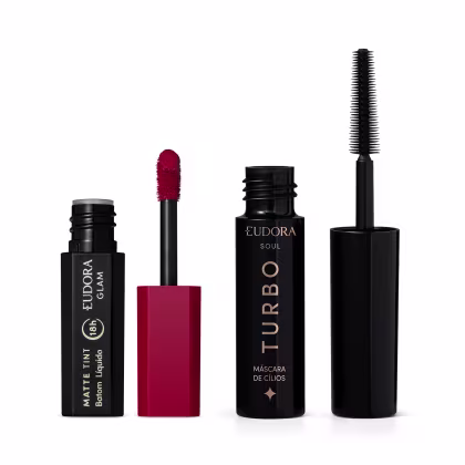 Imagem do produto Combo Mini: Máscara de Cílios Soul 5g + Batom Glam Matte 1g