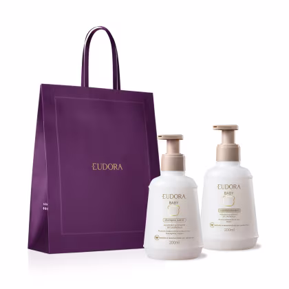 Imagem do produto Combo Presente Eudora Baby: Shampoo 200ml + Condicionador 200ml + Sacola