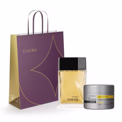 Conjunto Volpe Next + Siáge Men Eudora Masculino, 3 produtos.