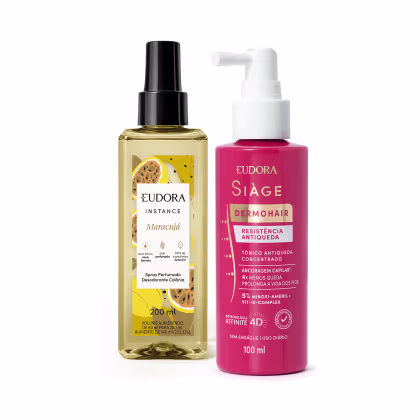 Imagem do produto Combo Spray Perfumado Instance Maracujá 200ml + Tônico Concentrado Siàge 100ml