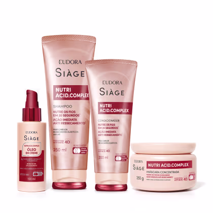 Imagem do produto Kit Eudora Siàge Nutri Acid.Complex Completo (4 Produtos)