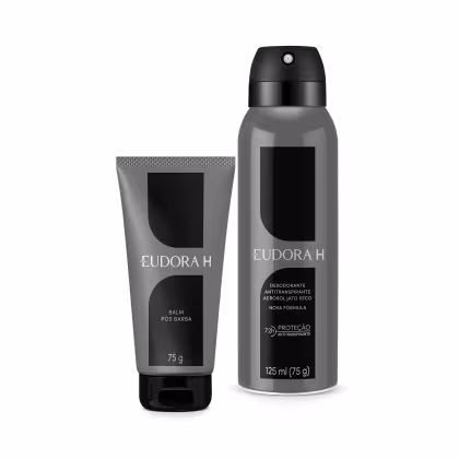 Imagem do produto Combo Eudora H:  Gel pós Barba 75g + Desodorante Antitranspirante Aerossol 125ml