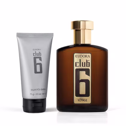Imagem do produto Combo Club 6 Voyage Desodorante Colônia 95ml + Pós-Barba Balm 75g