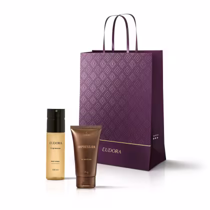 Imagem do produto Combo Presente Natal Impression: Desodorante Body Spray 100ml + Gel Pós Barba 75g + Sacola