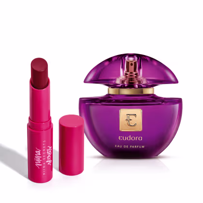 Imagem do produto Combo Niina Secrets: Hidra Balm Rosa 3,2g + Eau De Parfum Roxinho 75ml