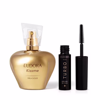 Imagem do produto Combo Kiss Me Delicious: Máscara Cílios Turbo 5g + Kiss Me Delicious Desodorante Colônia 50ml