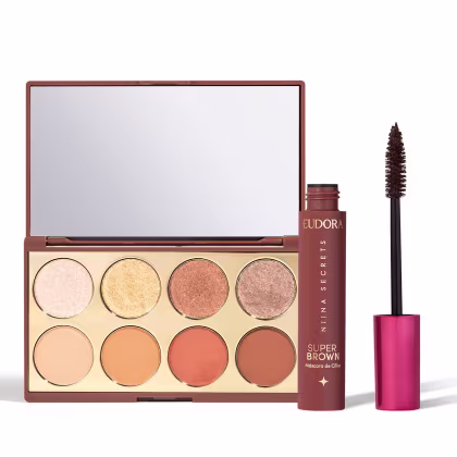 Imagem do produto Combo Niina Secrets: Palette de Sombras Neutrals 5,6g + Máscara Super Brown 10g