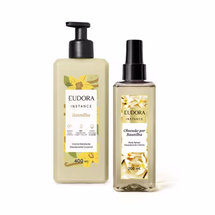 Imagem do produto Combo Instance Baunilha: Creme Hidratante Desodorante Corporal 400ml + Spray Perfumado Desodorante Colônia 200ml