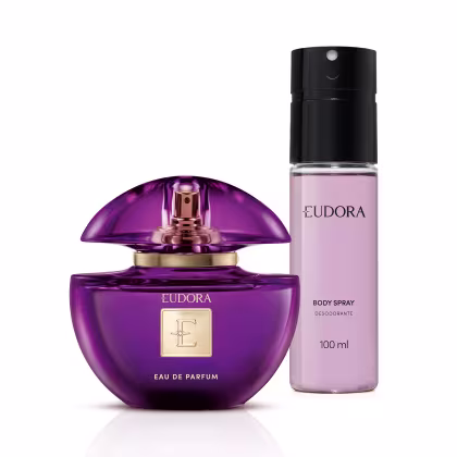 Imagem do produto Combo Eudora Roxo: Eau de Parfum 75ml + Body Spray 100ml