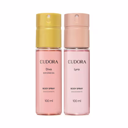 Imagem do produto Combo Desodorante Body Spray Lyra 100ml + Desodorante Body Spray Diva Esplêndida 100ml