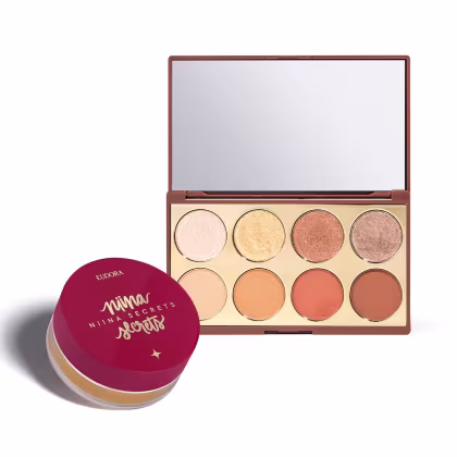 Imagem do produto Combo Niina Secrets: Palette de Sombras Neutrals 5,6g + Pó Solto Perfect Match Cor 4 12g