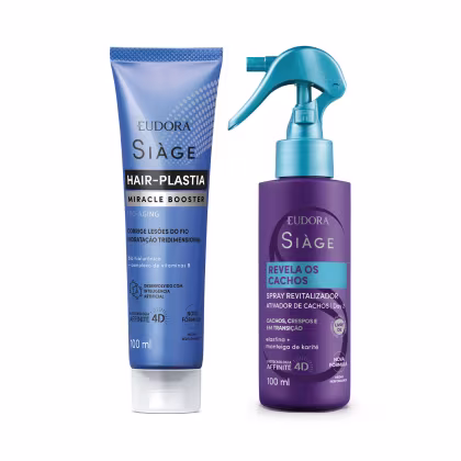Imagem do produto Combo Siàge: Spray Revela Cachos 100ml + Booster Hair-Plastia 100ml