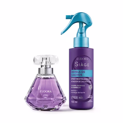 Imagem do produto Combo Siàge & Lyra: Spray Revela Cachos 100ml + Desodorante Colônia 75ml