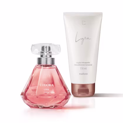 Imagem do produto Combo Presente Lyra Happy Desodorante Colônia 75ml + Lyra Loção Corporal 150ml