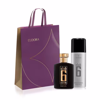 Imagem do produto Combo Club 6: Desodorante Colônia Cassino 95ml + Espuma de Barbear 200ml + Sacola