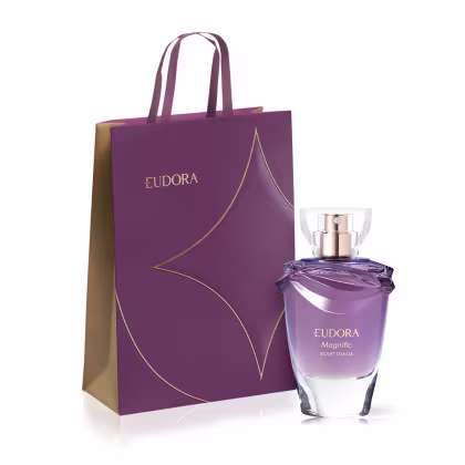 Imagem do produto Combo Magnific Violet Dahlia: Desodorante Colônia 75ml + Sacola