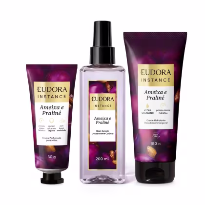Imagem do produto Combo Instance Ameixa e Praliné: Creme Mãos 30g + Body Splash 200ml + Creme Corporal 180ml