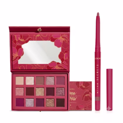 Imagem do produto Combo Niina Secrets Soft Petals: Paleta de Sombras 10g + Lapiseira Labial Rosa Secreta 1,2g