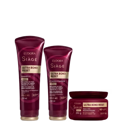 Imagem do produto Kit Eudora Siàge Ultra Bond Reset (3 Produtos)