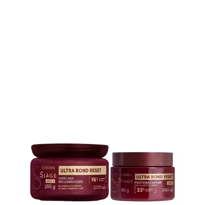 Imagem do produto Kit Eudora Siàge Ultra Bond Reset Regenerador (2 Produtos)