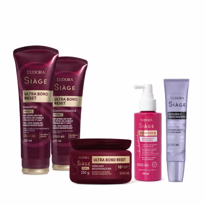 Imagem do produto Combo Siàge Ultra Bond Reset e Antiqueda (5 itens)