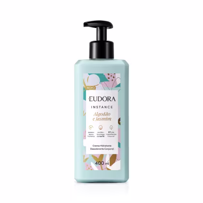 Imagem do produto Eudora Instance Algodão e Jasmim - Creme Hidratante Desodorante Corporal 400ml