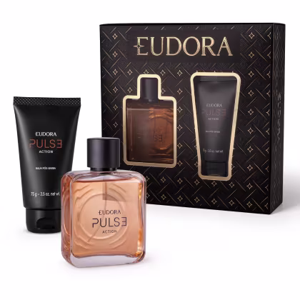 Imagem do produto Conjunto Pulse Action Eudora Masculino - Desodorante Colônia 100ml + Balm Pós-Barba 75g