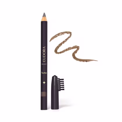 Imagem do produto Lápis para Sobrancelhas Marrom Médio Turbo Eudora Make 1,1g
