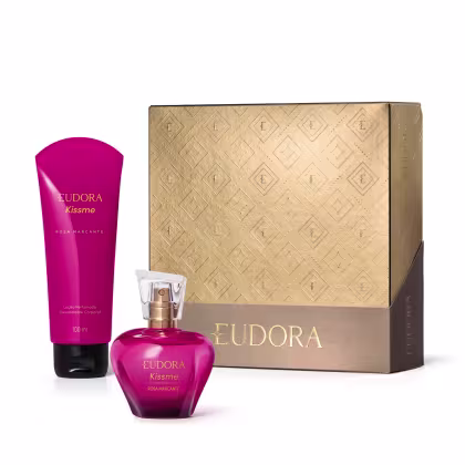 Imagem do produto Conjunto Kiss Me Rosa Marcante Eudora (2 Produtos)
