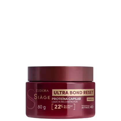 Imagem do produto Eudora Siàge Ultra Bond Reset Proteína Capilar - Leave-In Reconstrutor 80g