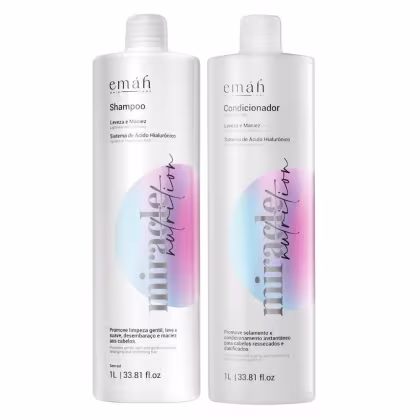 Kit Emáh Hair Care Miracle Nutrition Duo Basic Salon, 2 produtos.