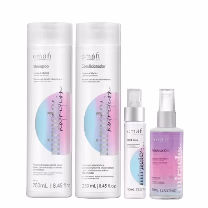 Kit Emáh Miracle Nutrition Day Care 4 com 4 Produtos