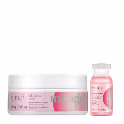 Kit Emáh Hair Care Miracle Repair Duo Booster, 2 produtos.