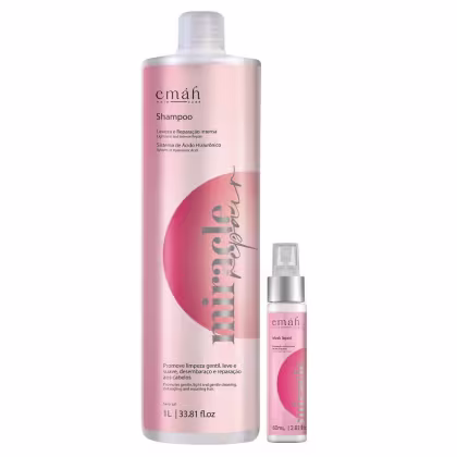 Kit Emáh Hair Care Miracle Repair Salon Duo, 2 produtos.