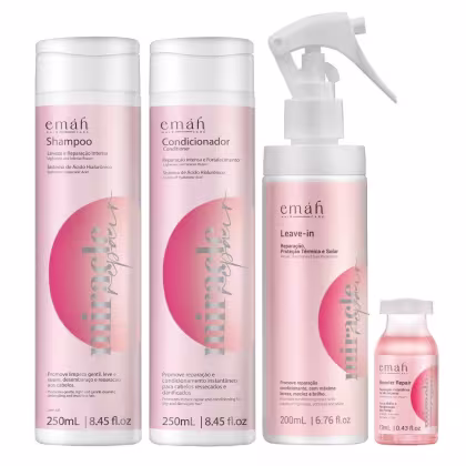 Kit Emáh Hair Care Miracle Repair Four Essential, 4 produtos.