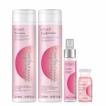 Kit Emáh Hair Care Miracle Repair Four Intense, 4 produtos.