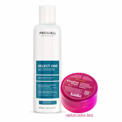 Imagem do produto Select One Prohall 300ml +Máscara Equalize 50g