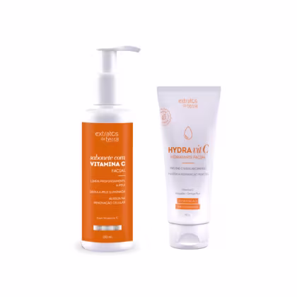 Imagem do produto Extratos da Terra Kit Vitamina C Sabonete e Creme Hidratante