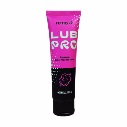 Imagem do produto LubPRO - Lubrificante Íntimo PREMIUM - Sabor Algodão Doce 60ml - Feitiços Aromáticos