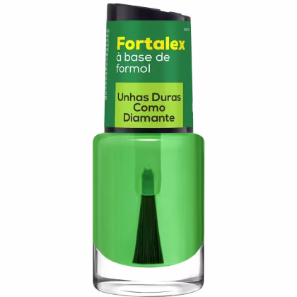 Base para Unhas Cora Brasil Fortalex À Base de Formol, 10ml.