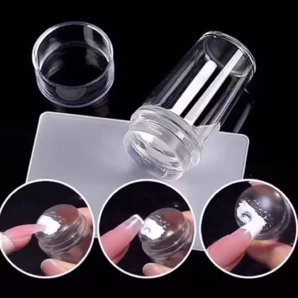 Imagem do produto DAFU - Carimbo de Silicone Transparente Para Desenhos e Unhas de Francesinha