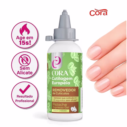 Imagem do produto CORA - Removedor de Cutículas Cutilagem Europeia - Expresso Gel Pistache - 100ml