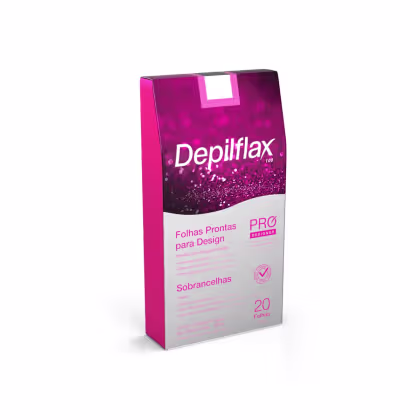 Imagem do produto Folhas Prontas Rosa para Design de Sobrancelhas Depilflax - 20 folhas