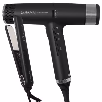 Imagem do produto Kit Secador iQ3 Black e Prancha G-Evo Vera Ceramika 220V