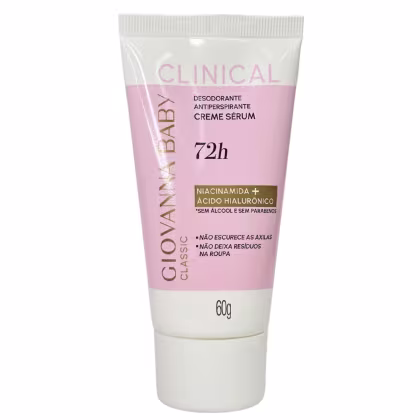 Imagem do produto Giovanna Baby Desodorante Creme Sérum Bisnaga Classic Clinical 72h Vegano 60g