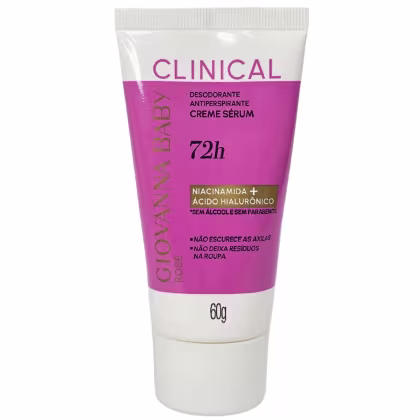Imagem do produto Giovanna Baby Desodorante Creme Sérum Bisnaga Rosé Clinical 72h Vegano 60g
