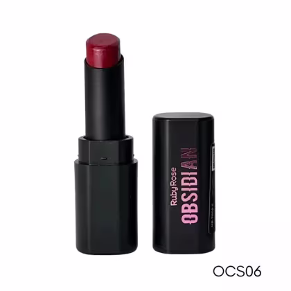 Batom Ruby Rose Obsidian Cream Satin OCS06