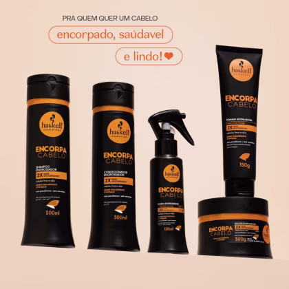 Imagem do produto Shampoo e Máscara 500ml/g Haskell Encorpa Cabelo Engrossador